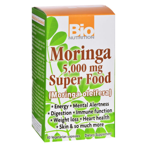 Bio Nutrition Moringa 5000mg Superfood Supplement, 60 Veggie Capsules - Cozy Farm 