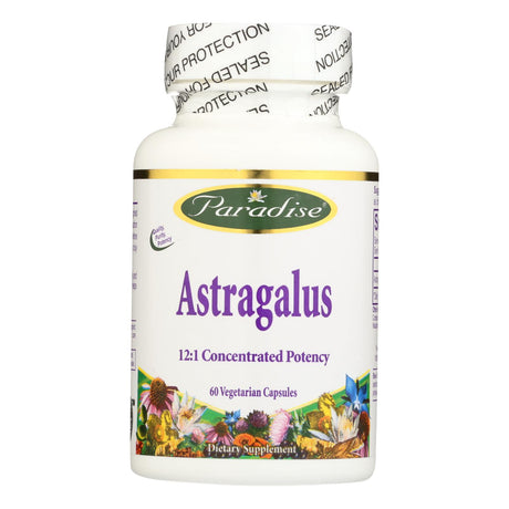 Paradise Herbs Astragalus Vegetarian Capsules, Pack of 60 - Cozy Farm 