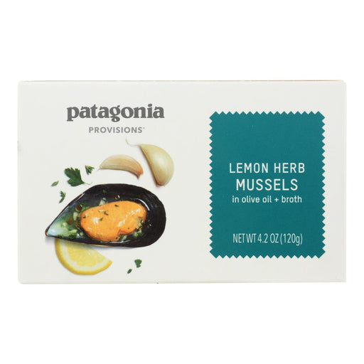 Patagonia Mussels Lemon Herb (Pack of 10 - 4.2 Oz.) - Cozy Farm 