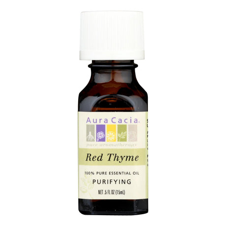 Aura Cacia Red Thyme Essential Oil (0.5 Oz.) - Cozy Farm 