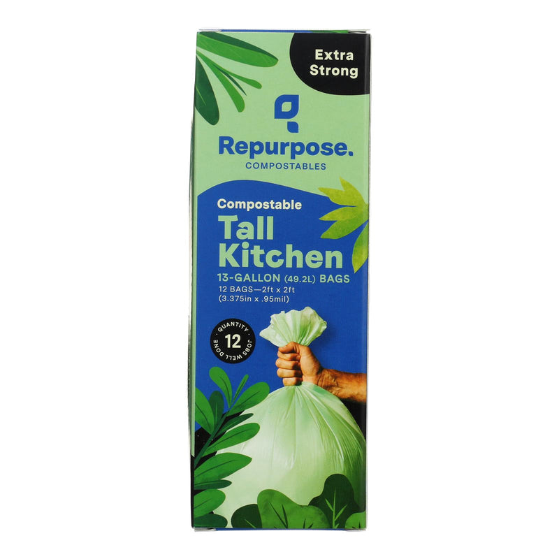 Tall Kitchen Compostable RePurpose Bags, 12-Count (Case of 20) - Cozy Farm 