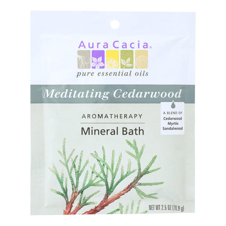 Aura Cacia Aromatherapy Mineral Bath Meditation - 2.5 Oz (Pack of 6) - Cozy Farm 