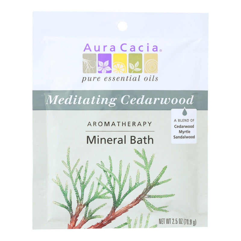 Aura Cacia Aromatherapy Mineral Bath Meditation - 2.5 Oz (Pack of 6) - Cozy Farm 