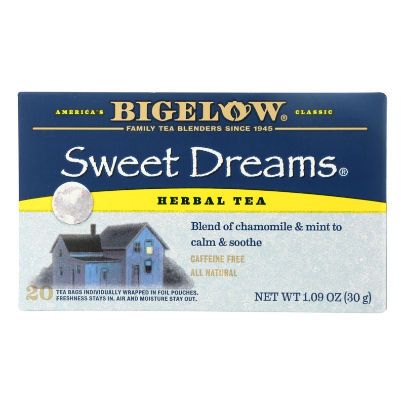 Bigelow Sweet Dreams Herbal Tea, Promotes Restful Sleep (Pack of 6 - 20 Bags) - Cozy Farm 