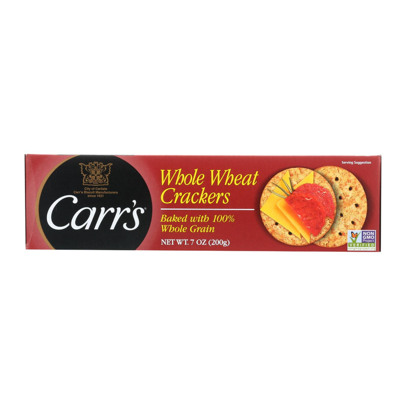 Carr's Whole Wheat Crackers, 12 Pack - 7.1 Oz. Each - Cozy Farm 