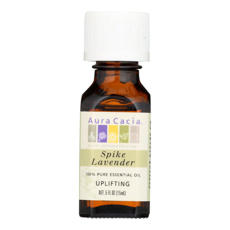 Aura Cacia 100% Pure Spike Lavender Essential Oil, 0.5 Fl Oz - Cozy Farm 