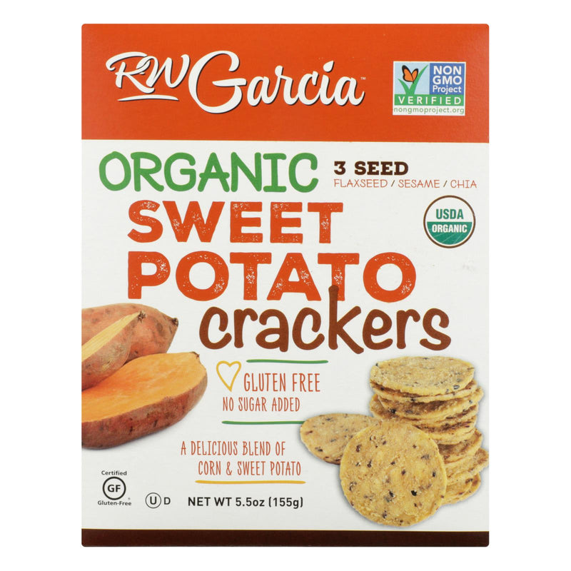 R.W. Garcia Sweet Potato Crackers, 5.5 Oz. Pack of 6 - Cozy Farm 