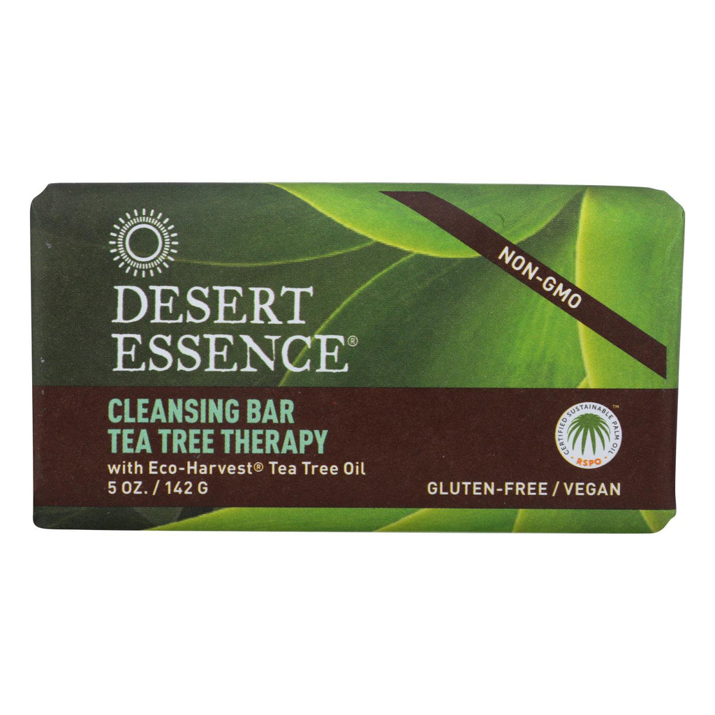 Desert Essence Tea Tree Therapy Bar Soap (Pack of 5 Oz.) - Cozy Farm 