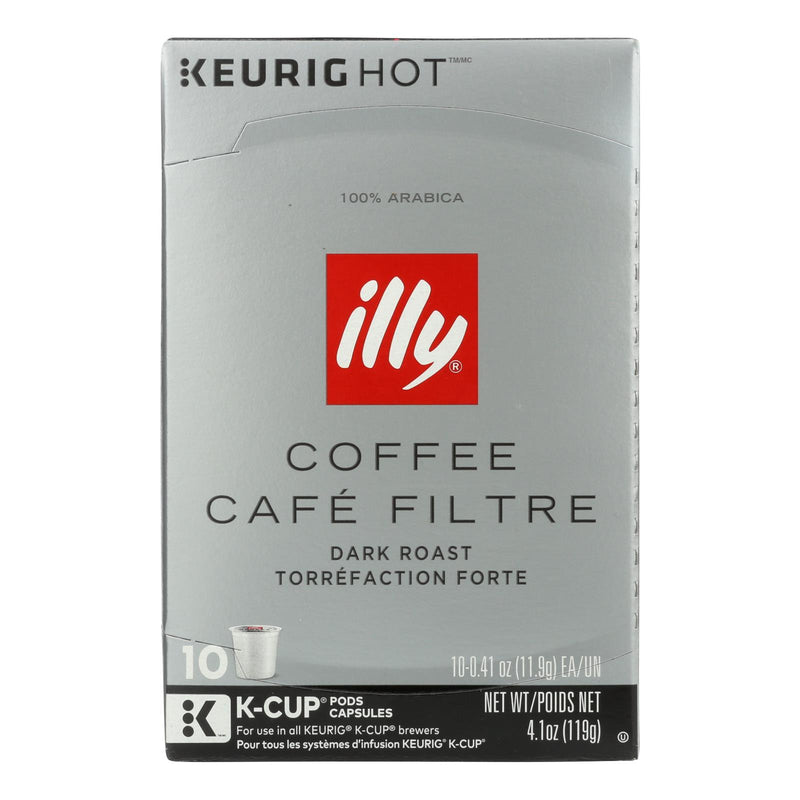 Illy Caffe Coffee K-Cups Black Dark Roasted (Pack of 6, 10 Count) - Cozy Farm 