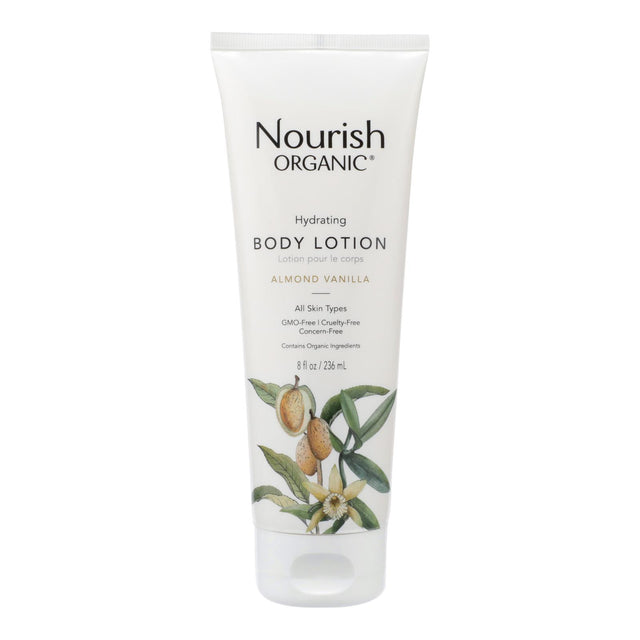 Nourish Organic Almond Vanilla Hydrating Body Lotion - Cozy Farm 