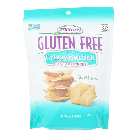 Milton's Gluten-Free Crispy Sea Salt Baked Crackers - 4.5 Oz. (Pack of 12) - Cozy Farm 