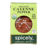 Spicely Organics Organic Cayenne Pepper, 0.45 Oz, Case of 6 - Cozy Farm 