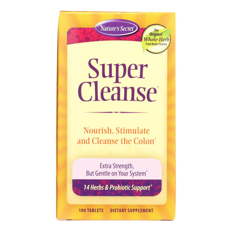 Nature's Secret Super Cleanse: 100-Tablet Pack - Cozy Farm 