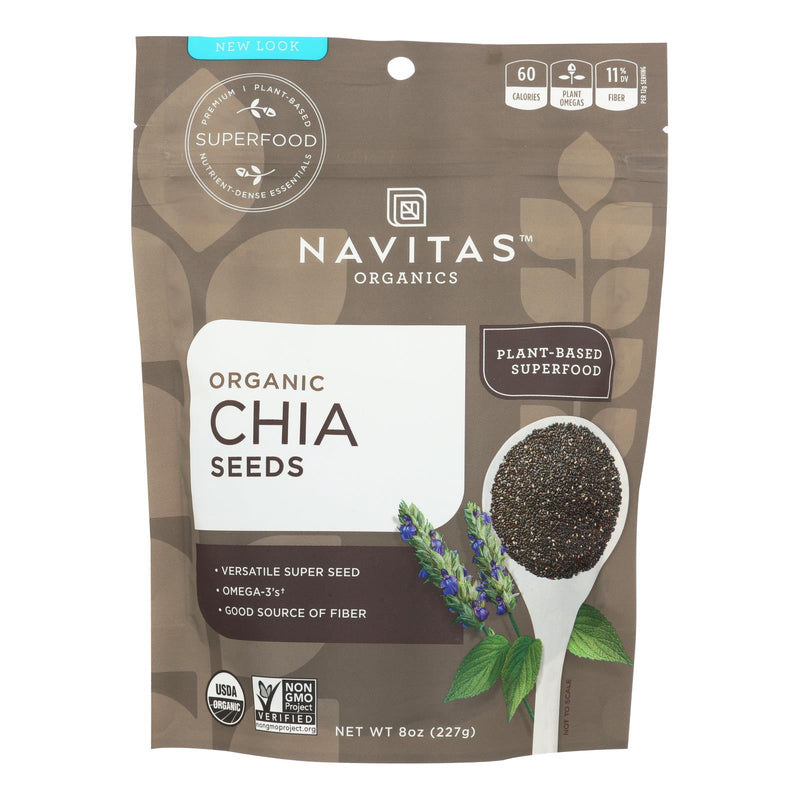 Navitas Naturals Organic Raw Chia Seeds (8 Oz, Pack of 12) - Cozy Farm 