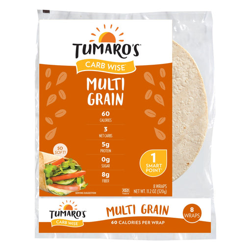 Tumaro's 8-Inch Multi Grain Carb Wise Wraps (Pack of 6 - 8 Ct.) - Cozy Farm 