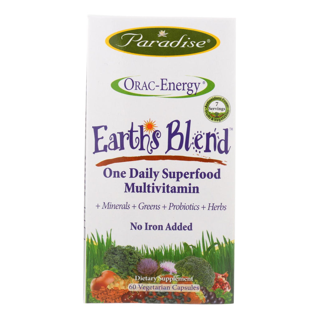 Paradise Herbs Orac-Energy Multi (Pack of 60 Vcaps) Without Iron - Cozy Farm 