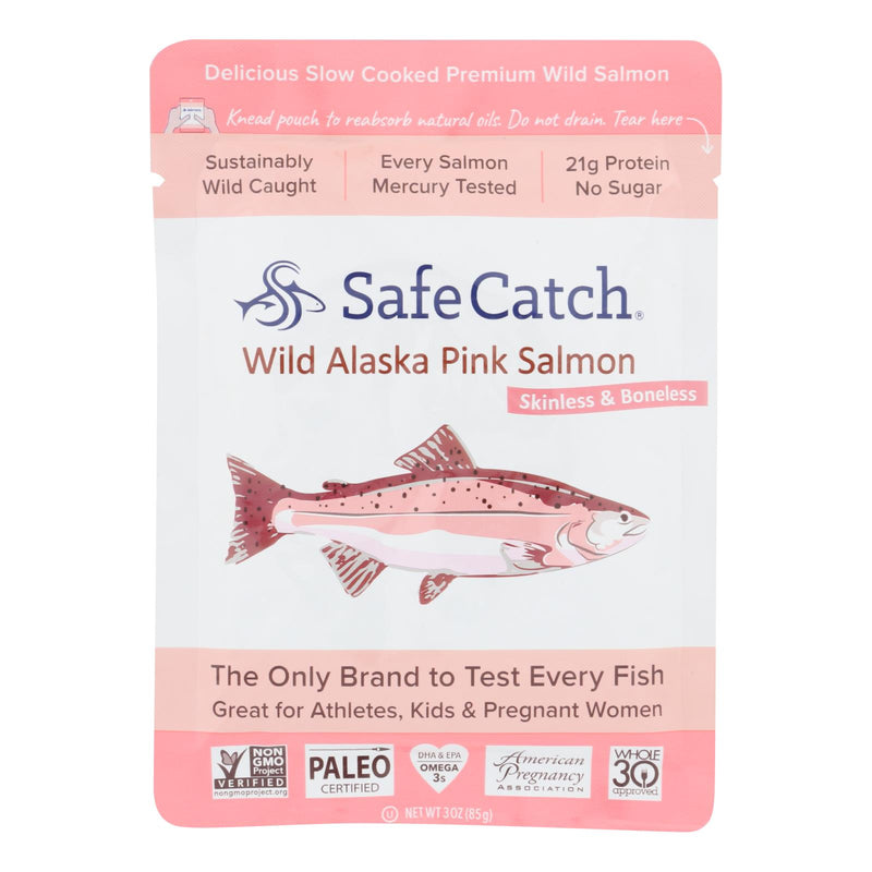 Safe Catch Wild Alaskan Pink Salmon - (Pack of 12 - 3 Oz.) - Cozy Farm 