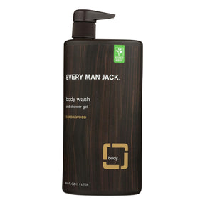 Every Man Jack Sandalwood Body Wash (33.8 Fl Oz.) - Cozy Farm 
