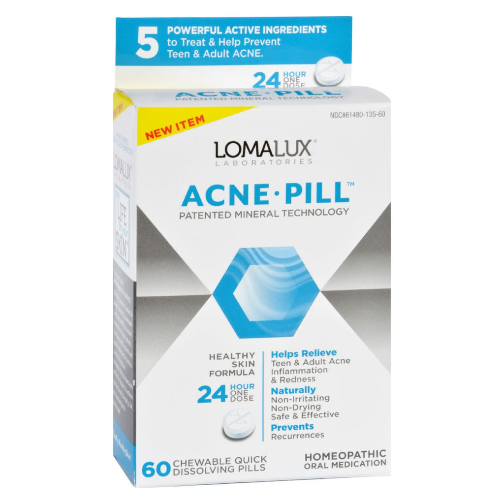 Loma Lux Laboratories Acne Pill (Pack of 60) - Chewable, Quick-Dissolving. - Cozy Farm 