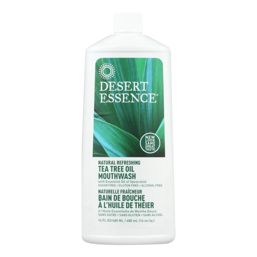 Desert Essence - Natural Refreshing Tea Tree Oil Mouthwash - 16 Fl Oz - Cozy Farm 