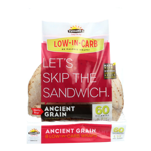 Tumaro's 8-inch Ancient Grain Carb Wise Wraps (Pack of 6 - 8 Ct.) - Cozy Farm 