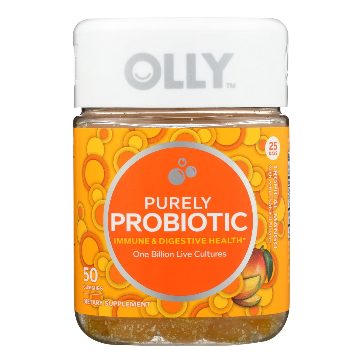 Olly Probiotics Tropical Mango Daily Synbiotic (50 Count) - Cozy Farm 