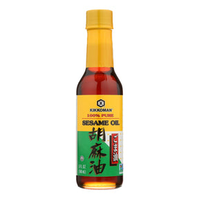 Kikkoman Premium Quality Sesame Oil, 5 Fl Oz (Pack of 12) - Cozy Farm 