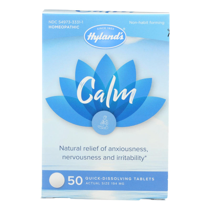 Hyland's Homeopathic Calm Tablets for Stress Relief (50-Count) - Cozy Farm 
