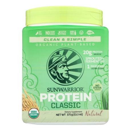 Sunwarrior Organic Classic Natural Protein (375g Pack) - Cozy Farm 