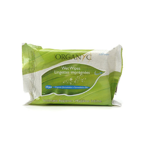 Organyc Intimate Hygiene Wet Wipes (Pack of 20) - Cozy Farm 