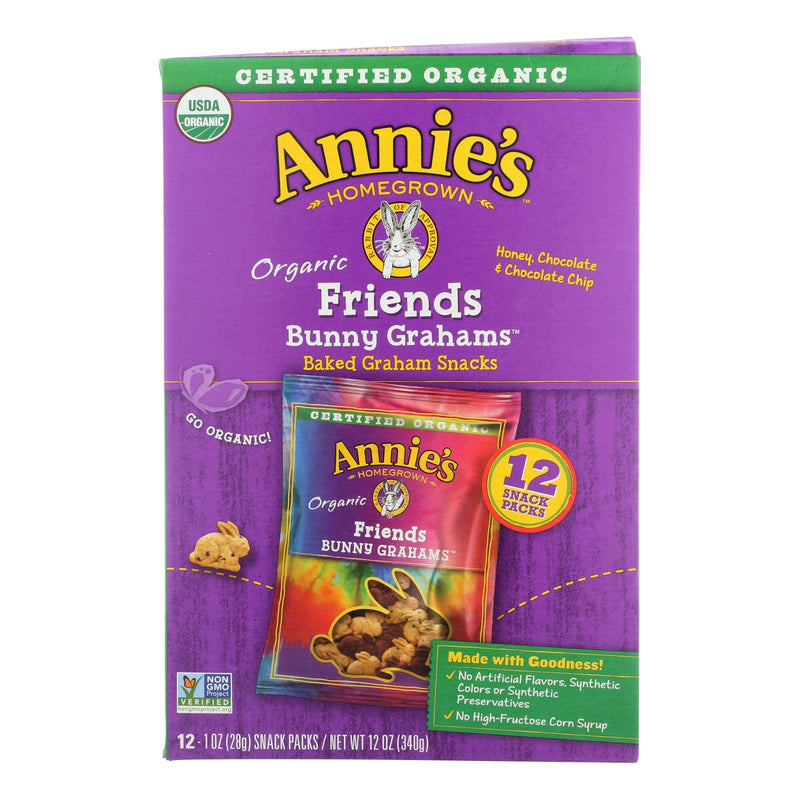 Annie's Bunny Grahams Organic Honey Snacks (4 Count - 12/1 Oz. Cases) - Cozy Farm 
