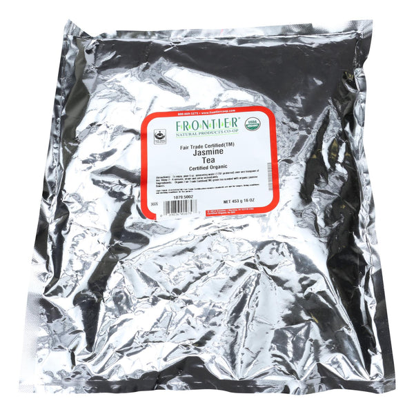 Frontier Organic Fair Trade Certified Green Jasmine Tea, 1 lb - Cozy Farm 