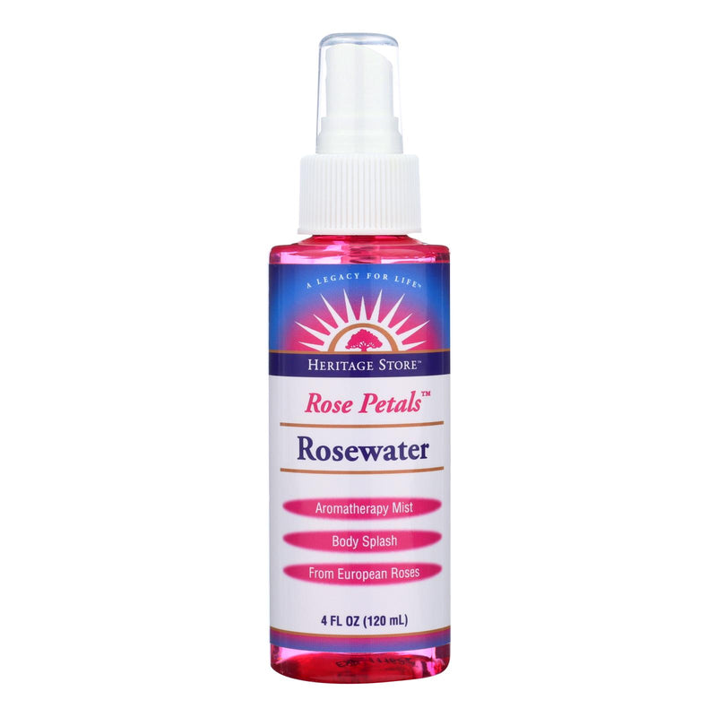 Heritage Products Rose Petals Rosewater Spray - Hydrating Facial Toner - 4 Fl Oz - Cozy Farm 