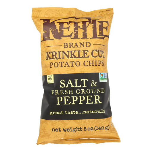 Kettle Brand Salt & Pepper Chips (Case of 15 - 5oz) - Cozy Farm 