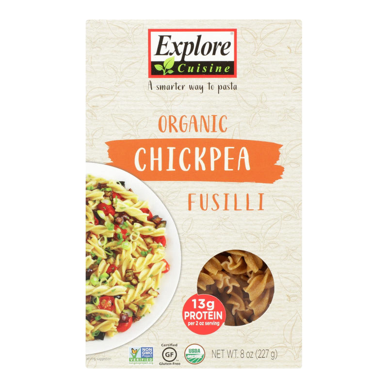 Organic Chickpea Fusilli (Pack of 6 - 8 Oz.) by Explore Cuisine - Cozy Farm 