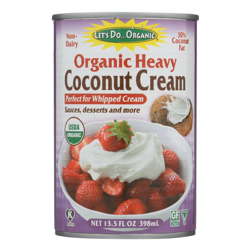 Let's Do Organic Coconut Cream 13.5 Fl Oz (Pack of 12) - Certified Organic, Dairy-Free - Cozy Farm 