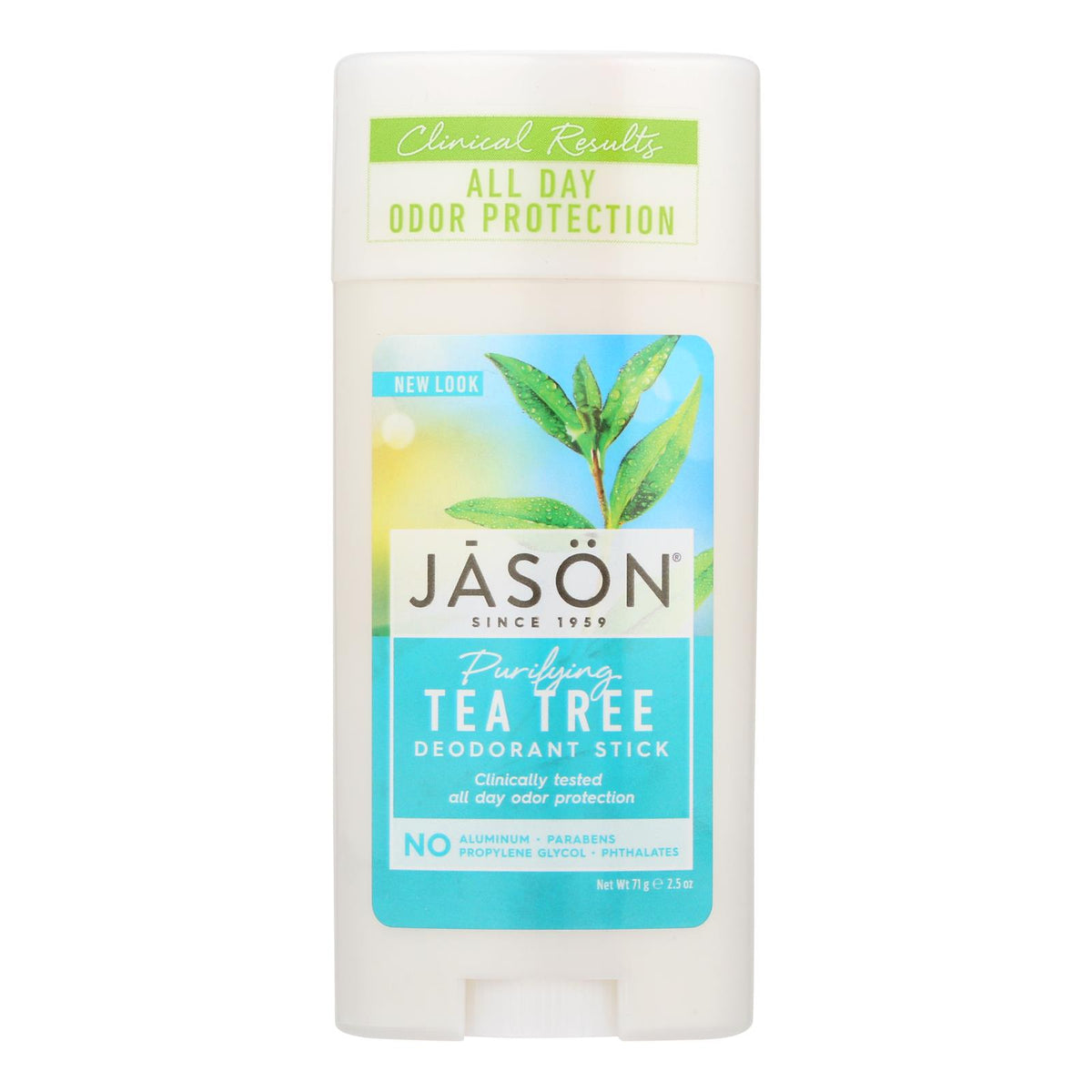 Jason Men's Tea Tree Deodorant | 24-Hour Odor Protection | 2.5 Oz ...