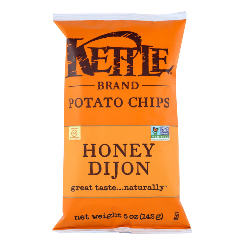 Kettle Brand Potato Chips, Honey Dijon, 5 Oz, Pack of 15 - Cozy Farm 