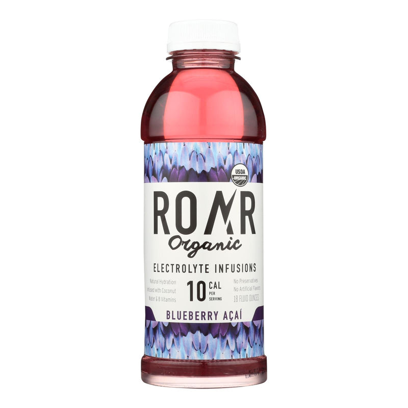 Roar Organic Water Blueberry Acai 12-Pack (18 Fl Oz. Each) - Cozy Farm 