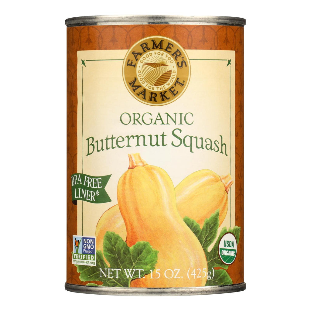 Organic Butternut Squash (Pack of 12 - 15 Oz.) from Farmer's Market - Cozy Farm 