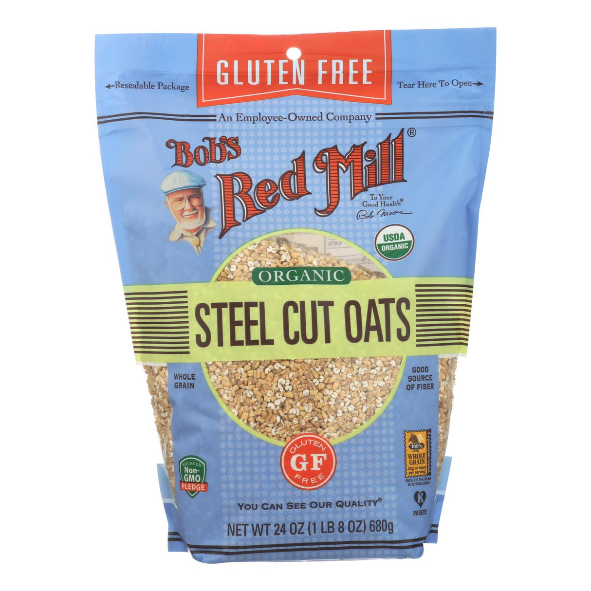 Bob's Red Mill Gluten Free Organic Steel Cut Oats (4.x 24 oz) - Cozy Farm 