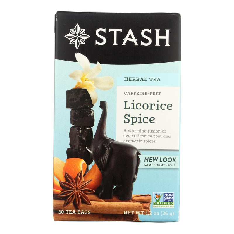 Stash Premium Licorice Spice Tea | Caffeine-Free Herbal Tea | 6/20-Bag Packs - Cozy Farm 