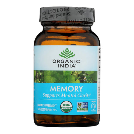 Organic India Memory & Mental Clarity Supplement (90 Vegetarian Capsules) - Cozy Farm 