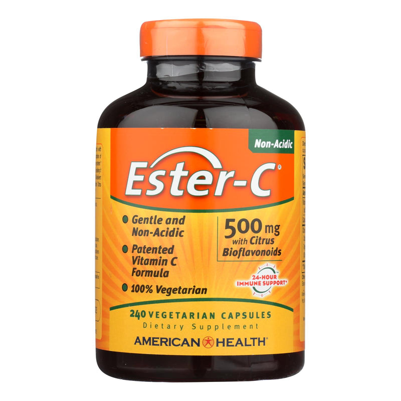 American Health Ester-C 500 mg Vegetarian Capsules - Enhanced Immune Support with Citrus Bioflavonoids (Pack of 240) - Cozy Farm 