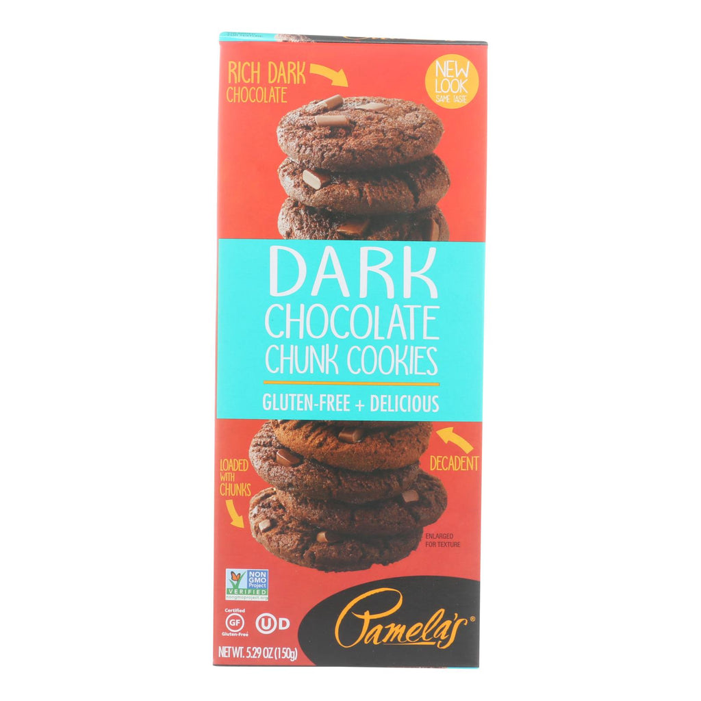 Pamela's Products Gluten-Free Dark Chocolate Chunk Cookies (Pack of 6 - 5.29 Oz.) - Cozy Farm 