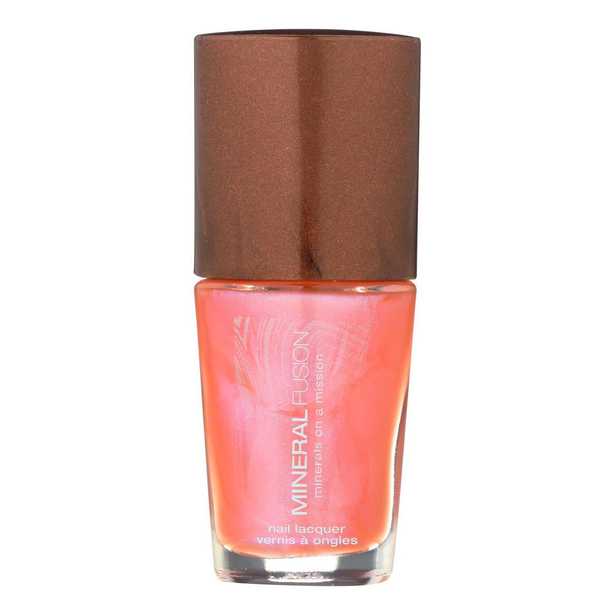 Mineral Fusion Nail Polish Pink Fire Opal 0.33 oz - Cozy Farm 