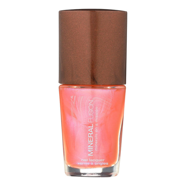 Mineral Fusion Nail Polish Pink Fire Opal 0.33 oz - Cozy Farm 