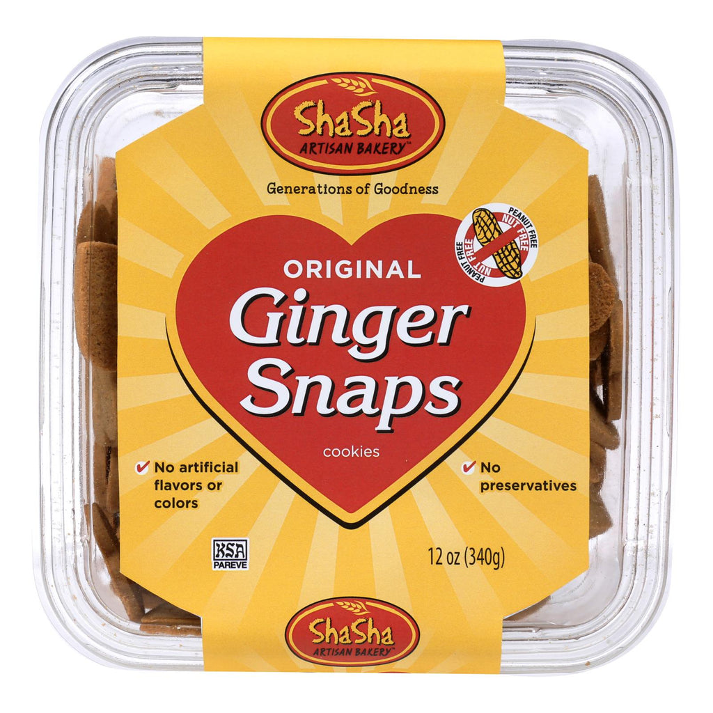 Shasha Bread Original Ginger Snap Cookies (Pack of 16 - 12 Oz.) - Cozy Farm 