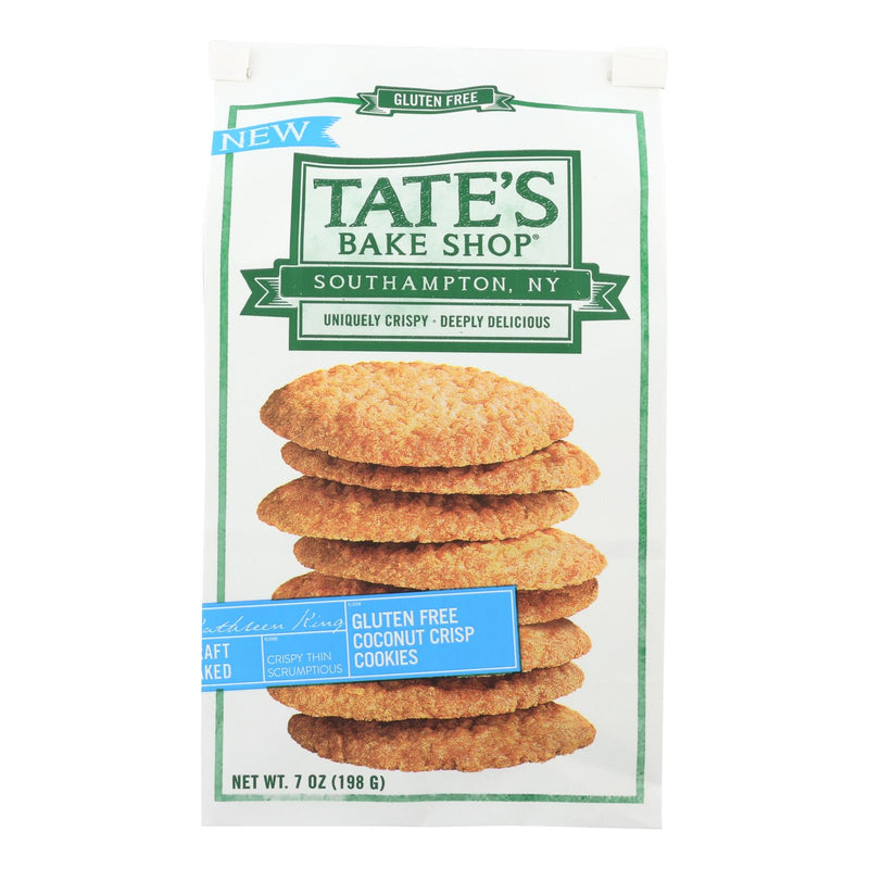 Tate's Bake Shop Gluten-Free Coconut Crisp Cookies, 12 Pack of 7 Oz. Cookies - Cozy Farm 