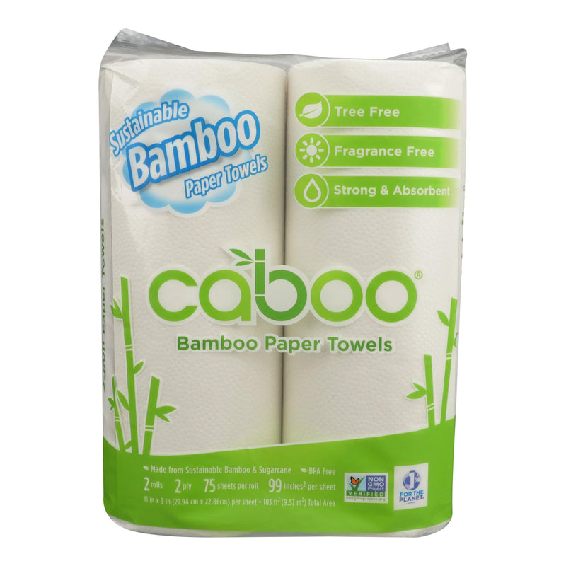 Caboo Paper Towels: 12 Rolls with 150 Sheets (2 Packs of 6) - Cozy Farm 